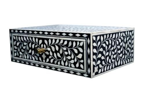 Banswara Bone inlay bed side table